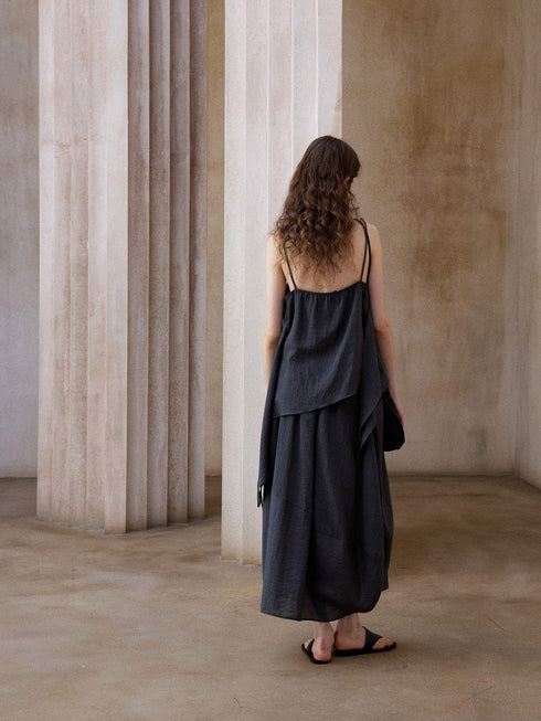 Rika Bulb Skirt - Dark Gray